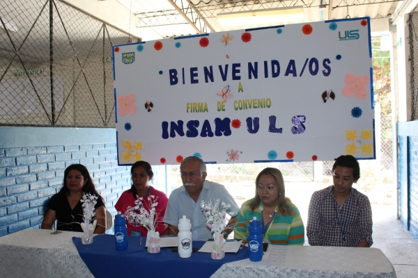 Firma de Convenio entre ULS e Instituto Nacional de San Antonio Masahuat